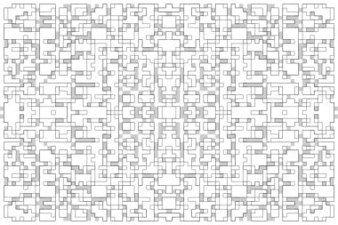 Soyut arkaplan. Monokrom dokusu. Beyaz arkaplanda siyah beyaz çizgiler.