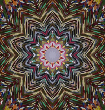 Soyut kaleydoskop arkaplanı. Çoklu renkli kaleydoskop dokusu.