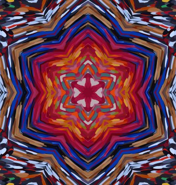 Soyut kaleydoskop arkaplanı. Çoklu renkli kaleydoskop dokusu.