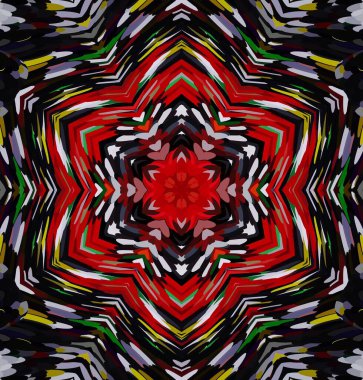 Soyut kaleydoskop arkaplanı. Çoklu renkli kaleydoskop dokusu.