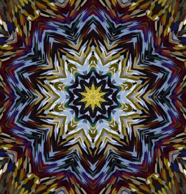 Soyut kaleydoskop arkaplanı. Çoklu renkli kaleydoskop dokusu.