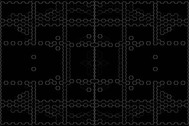 Soyut arkaplan. Monokrom dokusu. Beyaz arkaplanda siyah beyaz çizgiler.