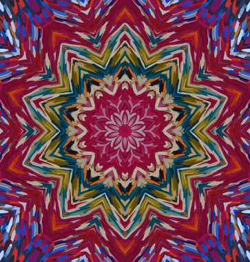 Soyut kaleydoskop arkaplanı. Çoklu renkli kaleydoskop dokusu.