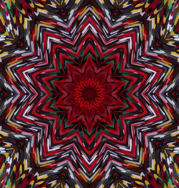 Soyut kaleydoskop arkaplanı. Çoklu renkli kaleydoskop dokusu.