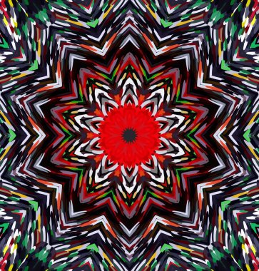 Soyut kaleydoskop arkaplanı. Çoklu renkli kaleydoskop dokusu.