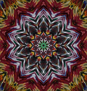 Soyut kaleydoskop arkaplanı. Çoklu renkli kaleydoskop dokusu.