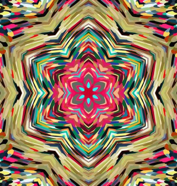 Soyut kaleydoskop arkaplanı. Çoklu renkli kaleydoskop dokusu.