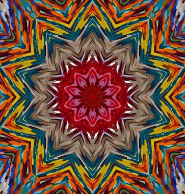 Soyut kaleydoskop arkaplanı. Çoklu renkli kaleydoskop dokusu.