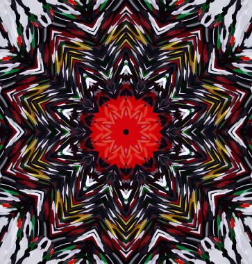 Soyut kaleydoskop arkaplanı. Çoklu renkli kaleydoskop dokusu.