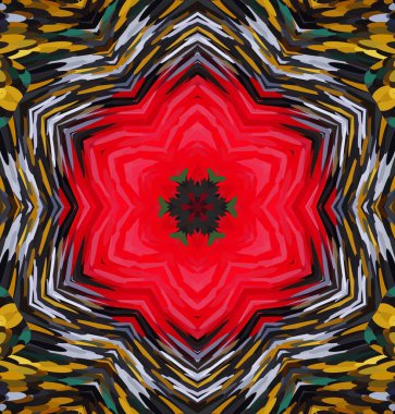 Soyut kaleydoskop arkaplanı. Çoklu renkli kaleydoskop dokusu.