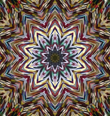 Soyut kaleydoskop arkaplanı. Çoklu renkli kaleydoskop dokusu.