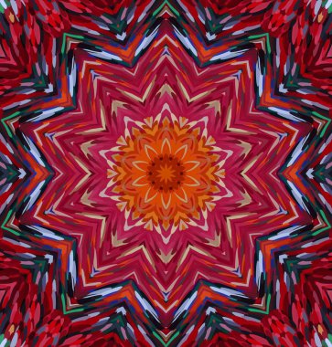 Soyut kaleydoskop arkaplanı. Çoklu renkli kaleydoskop dokusu.