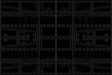 Soyut arkaplan. Monokrom dokusu. Beyaz arkaplanda siyah beyaz çizgiler.