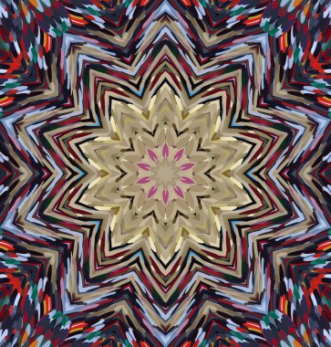 Soyut kaleydoskop arkaplanı. Çoklu renkli kaleydoskop dokusu.