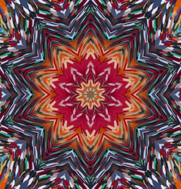 Soyut kaleydoskop arkaplanı. Çoklu renkli kaleydoskop dokusu.