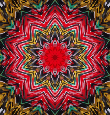 Soyut kaleydoskop arkaplanı. Çoklu renkli kaleydoskop dokusu.