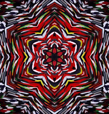 Soyut kaleydoskop arkaplanı. Çoklu renkli kaleydoskop dokusu.