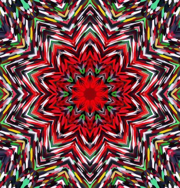 Soyut kaleydoskop arkaplanı. Çoklu renkli kaleydoskop dokusu.