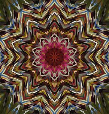 Soyut kaleydoskop arkaplanı. Çoklu renkli kaleydoskop dokusu.