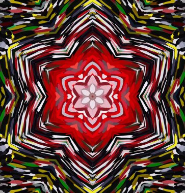 Soyut kaleydoskop arkaplanı. Çoklu renkli kaleydoskop dokusu.