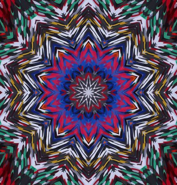 Soyut kaleydoskop arkaplanı. Çoklu renkli kaleydoskop dokusu.