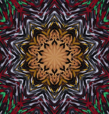 Soyut kaleydoskop arkaplanı. Çoklu renkli kaleydoskop dokusu.