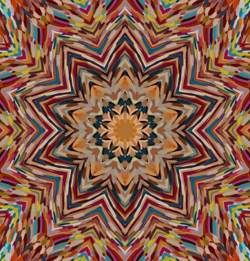 Soyut kaleydoskop arkaplanı. Çoklu renkli kaleydoskop dokusu.