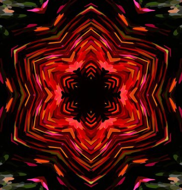 Soyut kaleydoskop arkaplanı. Çoklu renkli kaleydoskop dokusu.