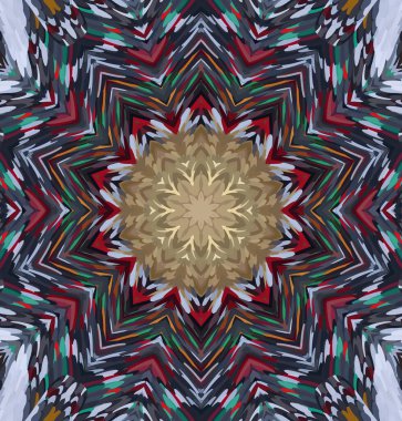 Soyut kaleydoskop arkaplanı. Çoklu renkli kaleydoskop dokusu.