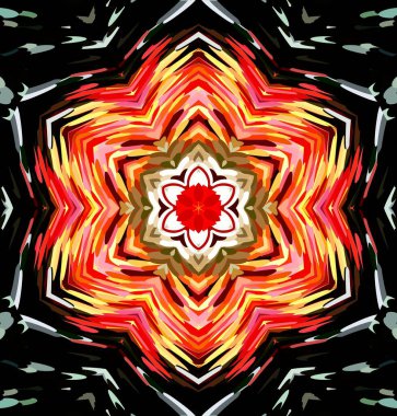 Soyut kaleydoskop arkaplanı. Çoklu renkli kaleydoskop dokusu.