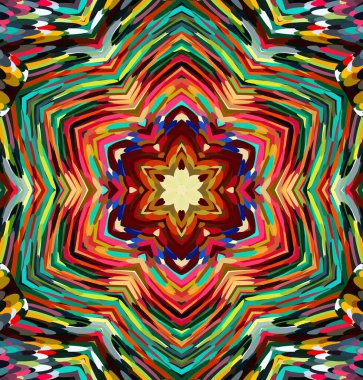 Soyut kaleydoskop arkaplanı. Çoklu renkli kaleydoskop dokusu.