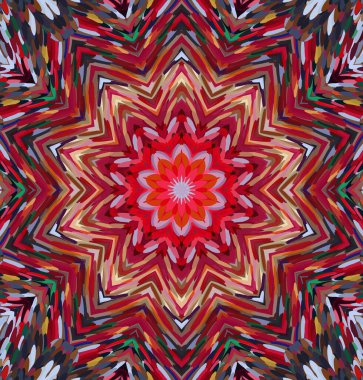 Soyut kaleydoskop arkaplanı. Çoklu renkli kaleydoskop dokusu.