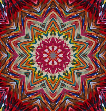 Soyut kaleydoskop arkaplanı. Çoklu renkli kaleydoskop dokusu.