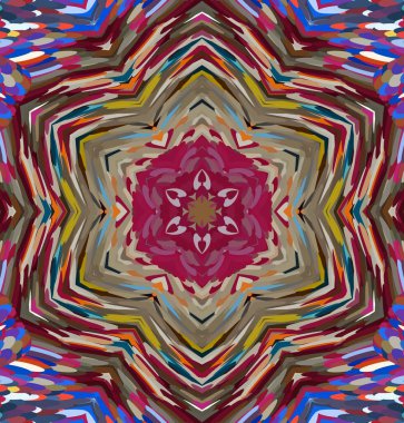 Soyut kaleydoskop arkaplanı. Çoklu renkli kaleydoskop dokusu.