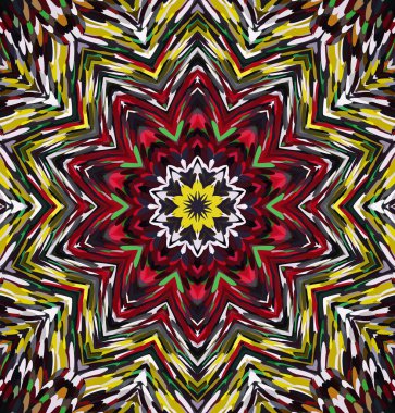 Soyut kaleydoskop arkaplanı. Çoklu renkli kaleydoskop dokusu.