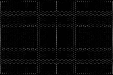 Soyut arkaplan. Monokrom dokusu. Beyaz arkaplanda siyah beyaz çizgiler.