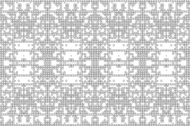 Soyut arkaplan. Monokrom dokusu. Beyaz arkaplanda siyah beyaz çizgiler.