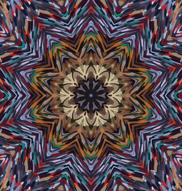 Soyut kaleydoskop arkaplanı. Çoklu renkli kaleydoskop dokusu.