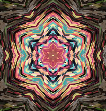 Soyut kaleydoskop arkaplanı. Çoklu renkli kaleydoskop dokusu.