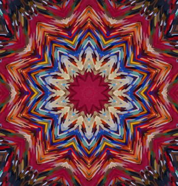 Soyut kaleydoskop arkaplanı. Çoklu renkli kaleydoskop dokusu.