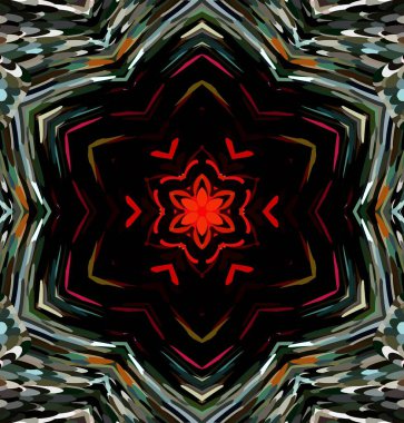 Soyut kaleydoskop arkaplanı. Çoklu renkli kaleydoskop dokusu.