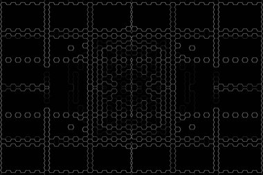 Soyut arkaplan. Monokrom dokusu. Beyaz arkaplanda siyah beyaz çizgiler.