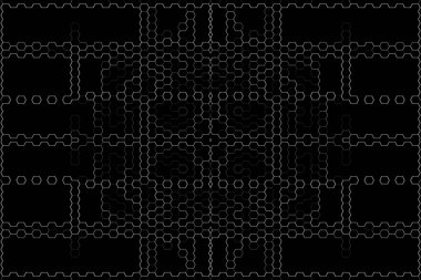 Soyut arkaplan. Monokrom dokusu. Beyaz arkaplanda siyah beyaz çizgiler.