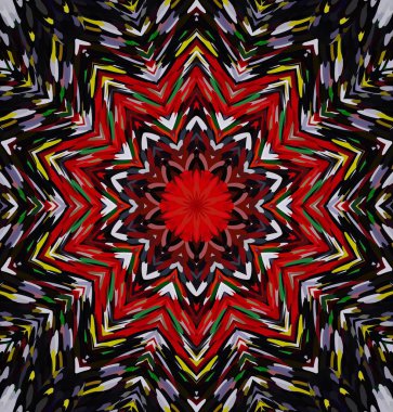 Soyut kaleydoskop arkaplanı. Çoklu renkli kaleydoskop dokusu.