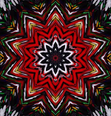 Soyut kaleydoskop arkaplanı. Çoklu renkli kaleydoskop dokusu.