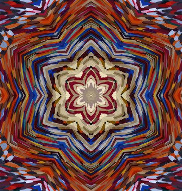 Soyut kaleydoskop arkaplanı. Çoklu renkli kaleydoskop dokusu.