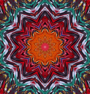 Soyut kaleydoskop arkaplanı. Çoklu renkli kaleydoskop dokusu.