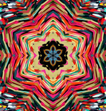 Soyut kaleydoskop arkaplanı. Çoklu renkli kaleydoskop dokusu.