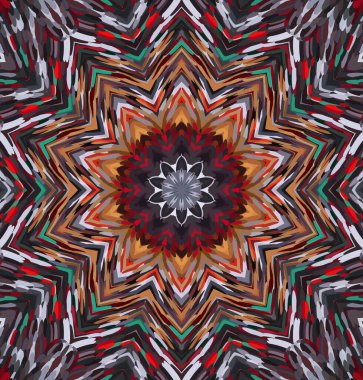 Soyut kaleydoskop arkaplanı. Çoklu renkli kaleydoskop dokusu.