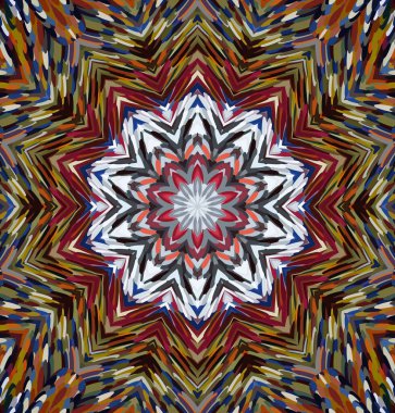 Soyut kaleydoskop arkaplanı. Çoklu renkli kaleydoskop dokusu.